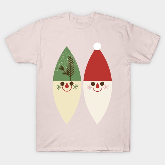 Christmas Elf and Santa T-Shirt by Eugene and Jonnie Tee's